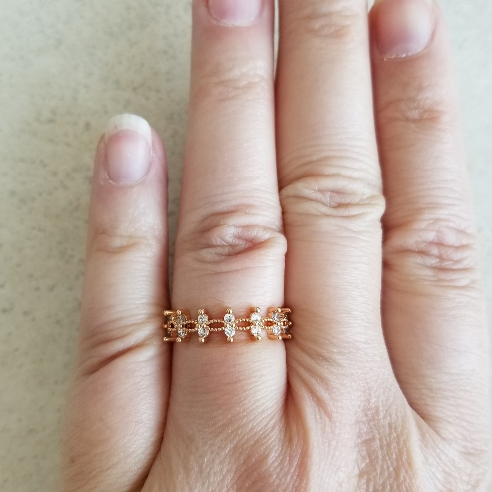 Delicate Rose Gold Ring - Picture 6 of 8